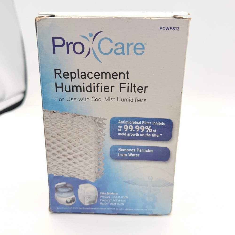 ProCare PCWF813 Humidifier Filter Replacement White New Antimicrobial